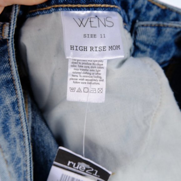 WENS High Rise Mom Jean Distress Size 11 - Picture 7 of 7